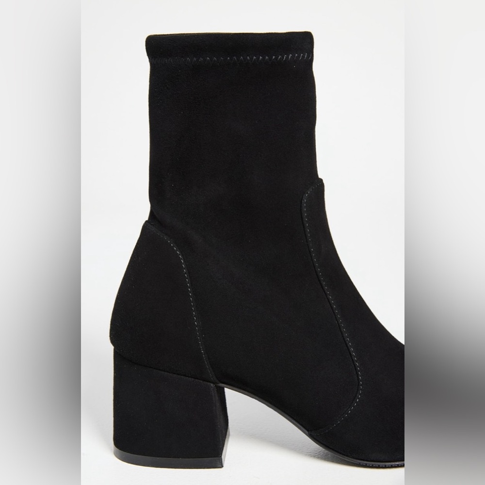 Stuart Weitzman Fitted Black Suede Bootie - image 6